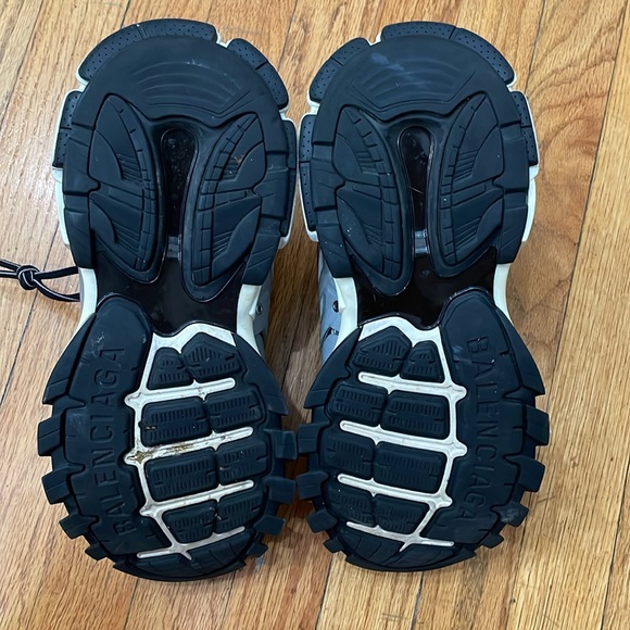 BALENCIAGA Men's Mesh Nylon Track Sneaker Size US 9 In Silver - Picture 6 of 9